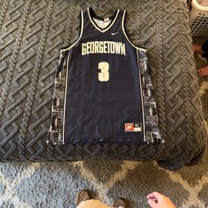 Nike Iverson Georgetown Navy Basketball Jersey #3
